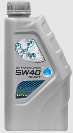 Vitex Balance 5W-40 Масло моторное, Полусинтетическое, 1 л