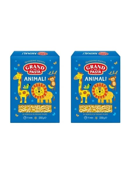 Grand di Pasta Макаронные изделия Animali Анимали, 250 г, 2 шт