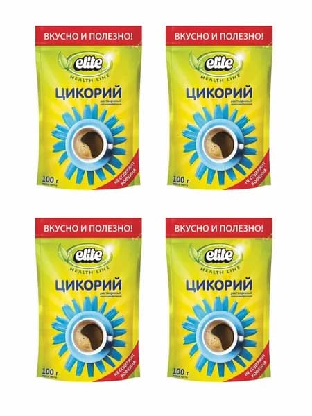 Цикорий растворимый Elite Health Line Strauss 100 гр. х 4 шт.