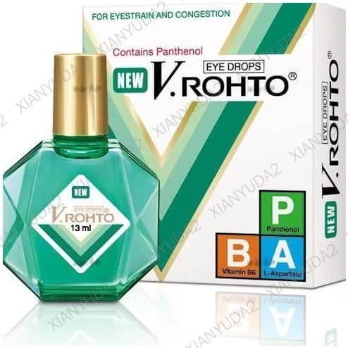 Увлажняющие, витаминизированные капли V.ROHTO THUOC NHO MAT , EYE DROPS, Contains Panthenol, for eyestrain and congestion, 13мл, Вьетнам