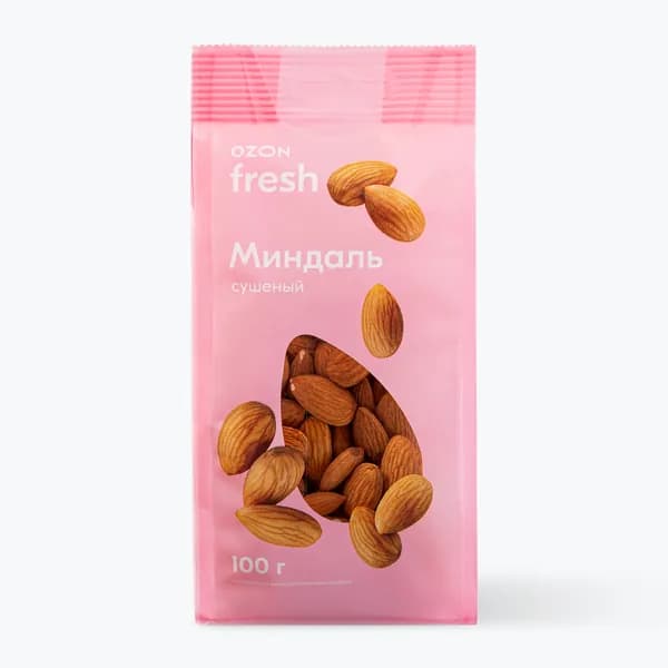 Миндаль сырой сушеный 100 г, Ozon fresh