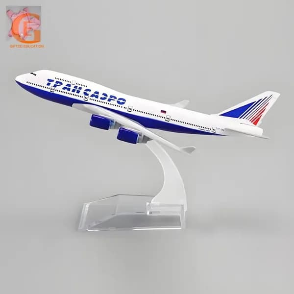 Металлическая Модель Самолета Боинг 747 Трансаэро