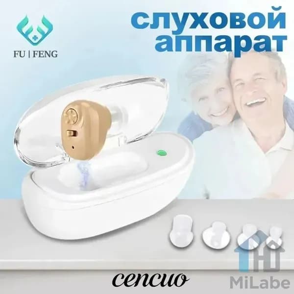 Внутриушной слуховой аппарат с зарядным устройством, Цифровой усилитель слуха на аккумуляторе для пожилых и взрослых людей