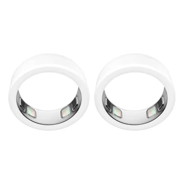 (2шт) Силиконовый защитный чехол для смарт-кольца Oura ring5 smart ring-Белый-M