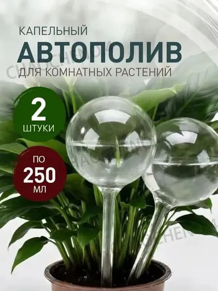 Автополив 25 см, 2 шт, цвет прозрачный