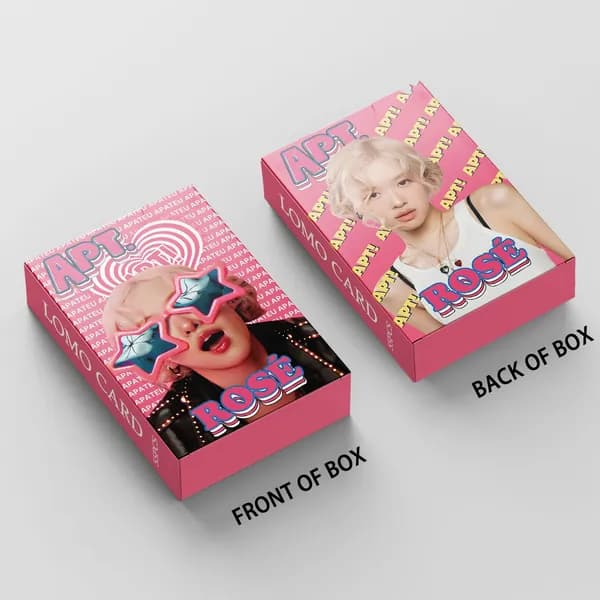 Карта BLACKPINK ROSE, Фотооткрытка Kpop rose solo APT