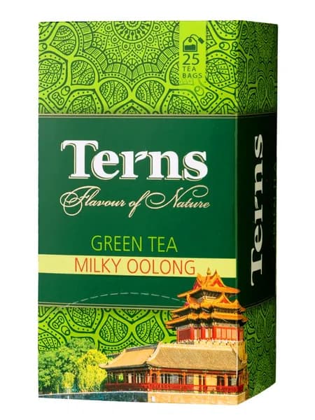 Terns "Milky Oolong" чай зеленый пакетированный со вкусом топленого молока, в саше, 25 пак