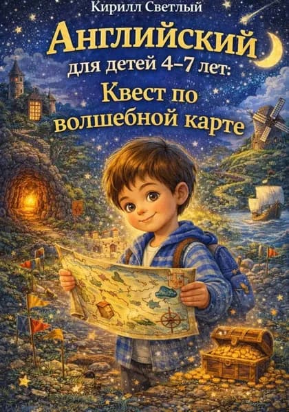 Английский для детей 4-7 лет. Квест по волшебной карте | Светлый Кирилл | Электронная книга