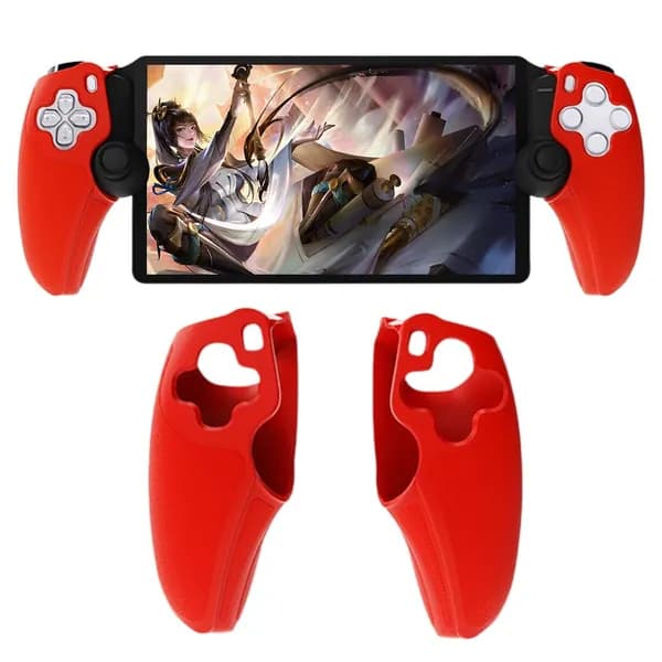 Силиконовый чехол для геймпада PS5 Portal, красный