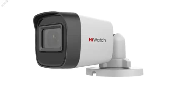HiWatch HDC-B020(B)(2.8mm). Мультиформатная AHD,TVI,CVI,CVBS уличная камера видеонаблюдения 2МП с ИК-подсветкой до 20м + коробка монтажная