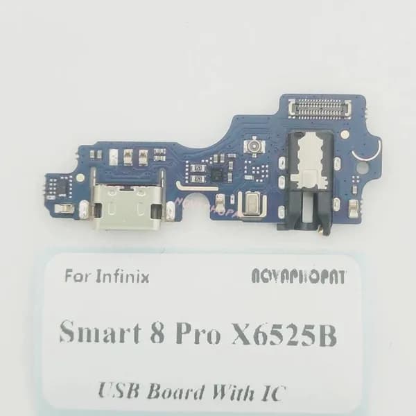 Нижняя Плата Для Infinix Smart 8 Pro X6525B На Системный Разъем / разъем Гарнитуры / микрофон Плата USB-зарядного