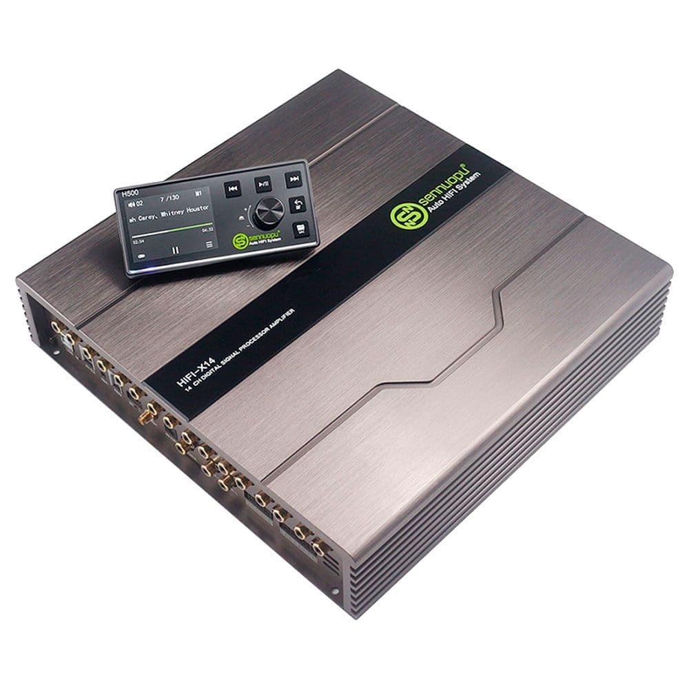16-канальный процессорный усилитель Sennuopu HI-FI X14+пульт Д/У H-500B