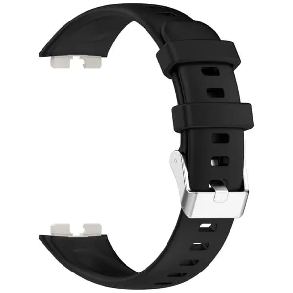 (1 шт.) Силиконовый ремешок для Huawei Band 9/8 (черный)