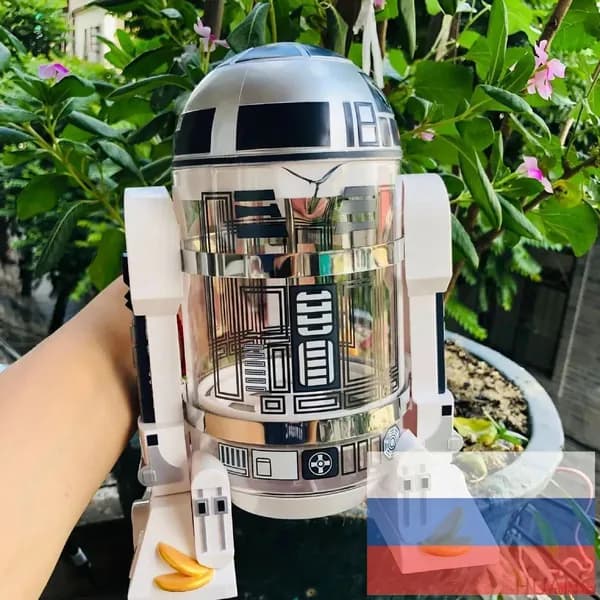 Бытовая мини-кофеварка ручной варки, Робот Star Wars R2-D2, кофейник-пресс для мокко