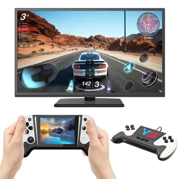 игровая консоль с цветным экраном 3.5 дюйма, 500 встроенными играми