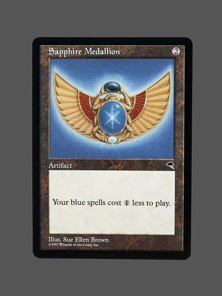 Обычная (Regular) прокси-карта TCG/MTG Proxy: Sapphire Medallion (TMP)