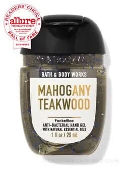 Bath & Body Works Санитайзер для рук антисептик,Новое в 2025 году, красное дерево и тиковое дерево Mahogany Teakwood 29МЛ