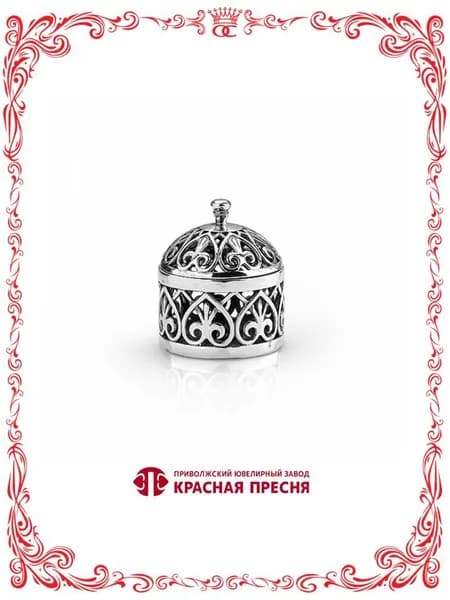 Серебряная шкатулка на первый зубик 28 мм Б930821