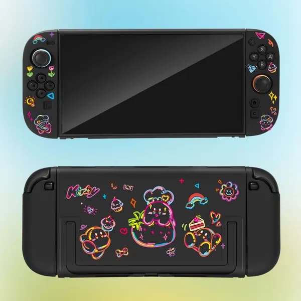Защитный чехол для Nintendo Switch 2 / NS2 в стиле Kirby Матовый жесткий разделяемый чехол, приятный на ощупь
