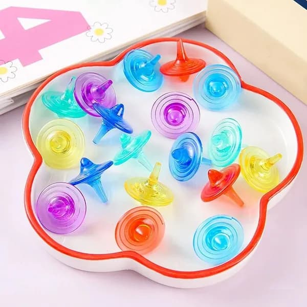 Игрушка Волчок Из Акрила Для Детей 20 Штук Развивающая Координацию