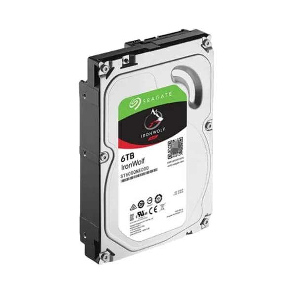 Жесткий диск Seagate IronWolf 6 ТБ (ST6000NE000), CMR, для NAS и дисковых RAID-массивов, 7200 об/мин, кэш 256 МБ