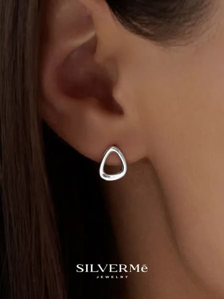 Серьги женские серебро 925 гвоздики