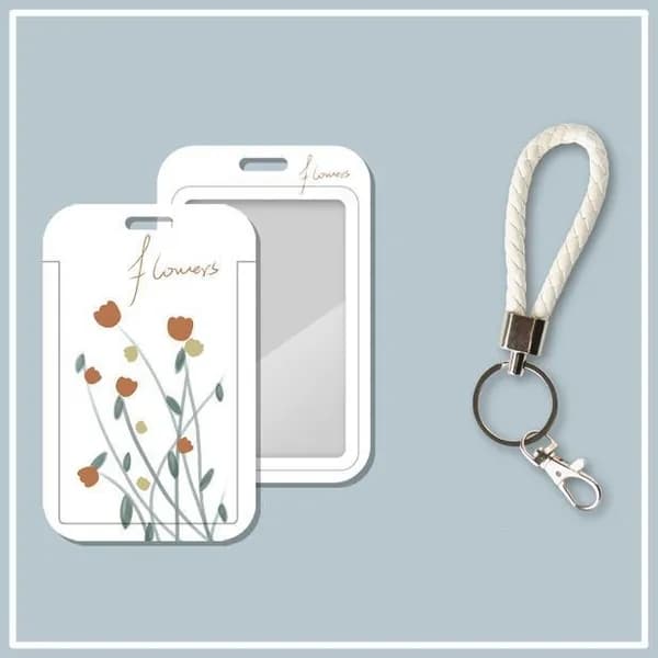 Футляр для кредитных карт "FLOWER" с брелком