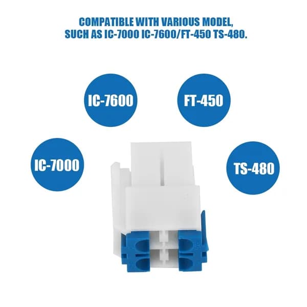 Кабель питания 4-pin для радиостанций IC-7000, IC-7600, FT-450, TS-480