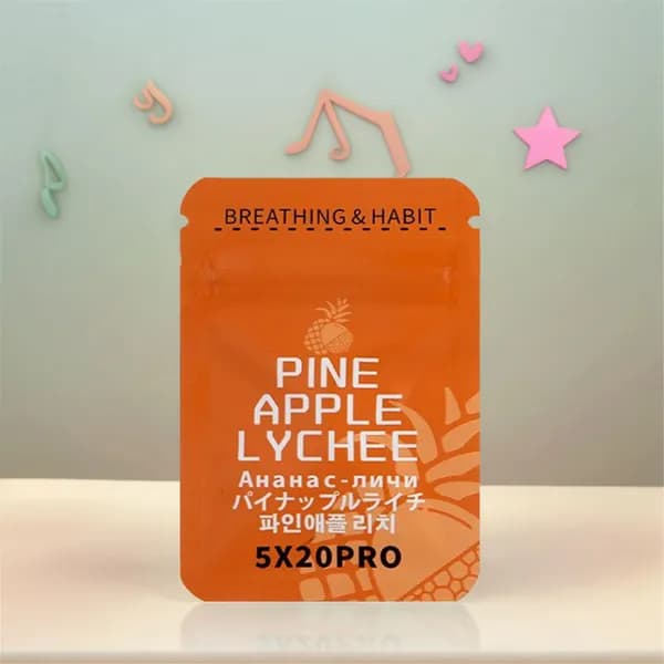 Ароматический ингалятор с заменяемым хлопковым фильтром, вкус ананаса и личи