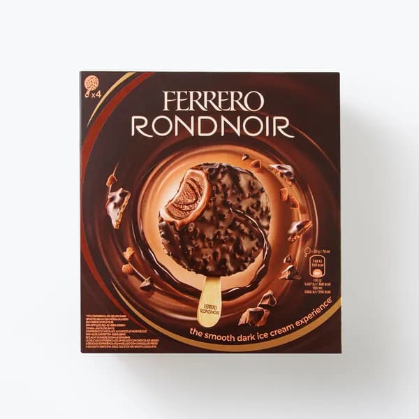 Мороженое со вкусом какао в тёмной глазури Рондноир 200 г, Ferrero