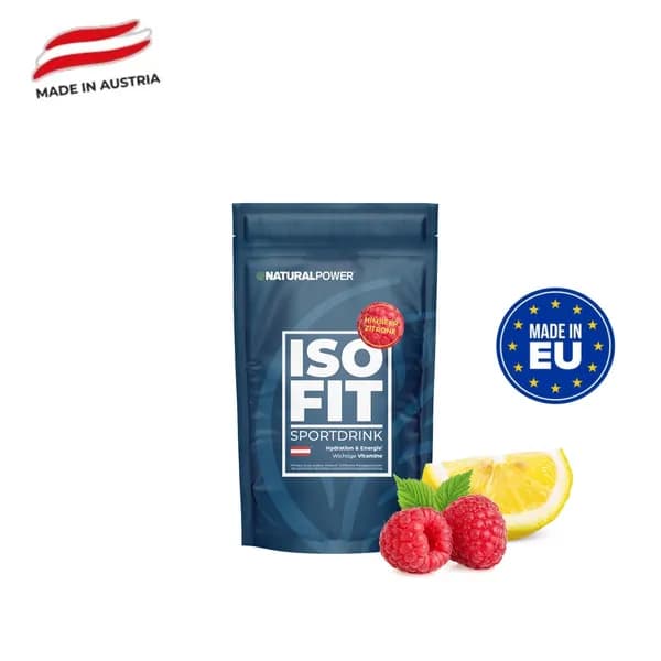 Изотоник Natural Power ISO FIT 400 гр Малина-лимон, Австрия