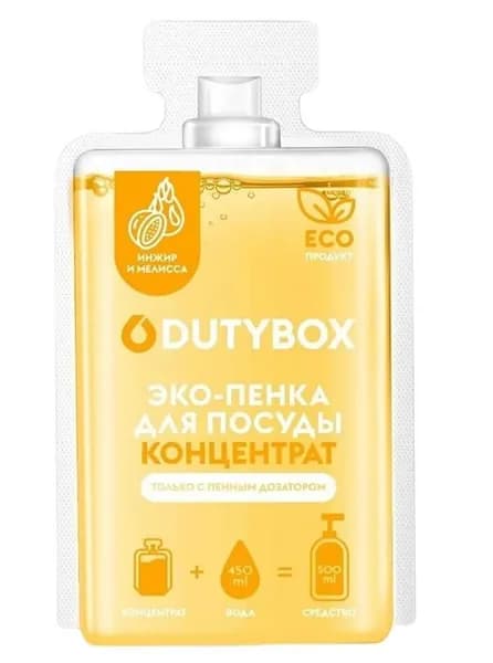 Концентрат Эко-пенка, средство для посуды "Dishes" Инжир и мелисса 50 мл
