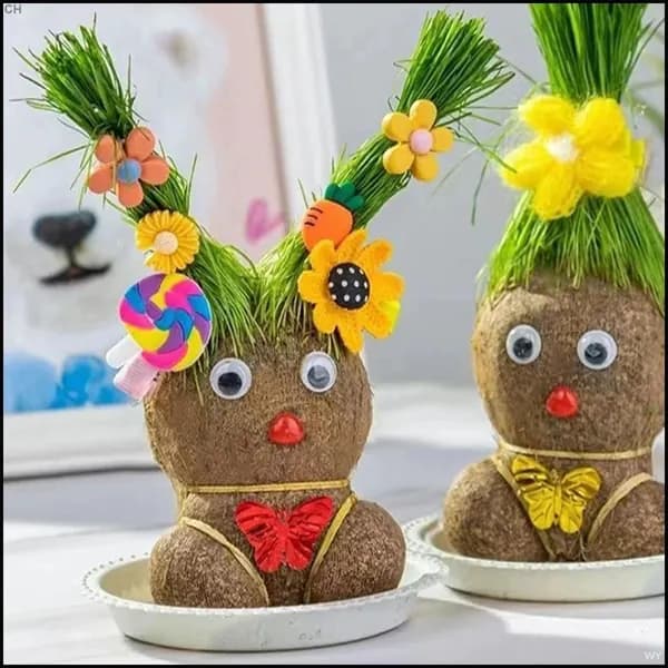 Эксклюзивная травяная кукла для проращивания