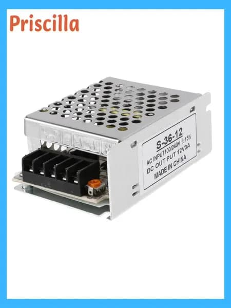 AC 100V-240V к DC 12V 3A 36W Переключатель трансформатора напряжения Светодиодная лента Блок питания