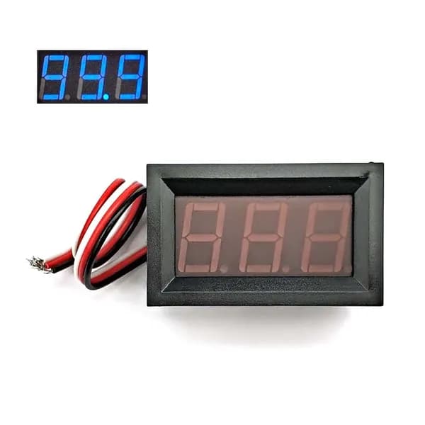 Синий постоянный ток 0 - 100V 0.56 цифровой вольтметр (Невозможно регулировать)