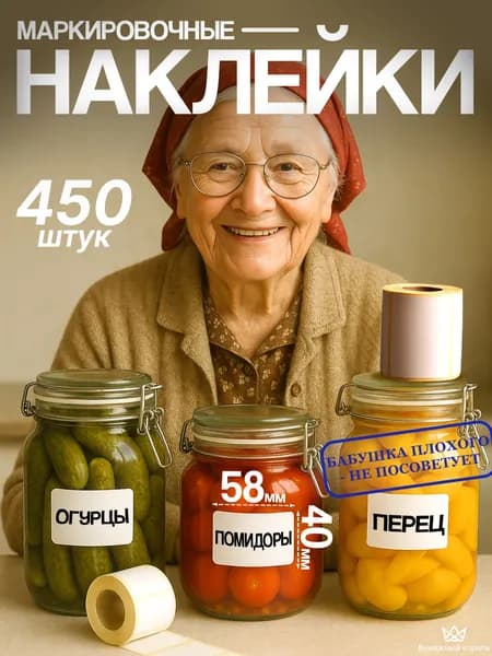 Наклейки на банки для заготовок и специй. Универсальные стикеры для подписи и маркировки сыпучих продуктов, заморозки, консервации, рассады, коробок и тетрадей
