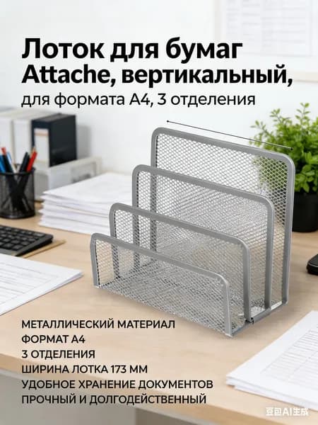 Подставка сетчатая металлическая для книг и бумаг