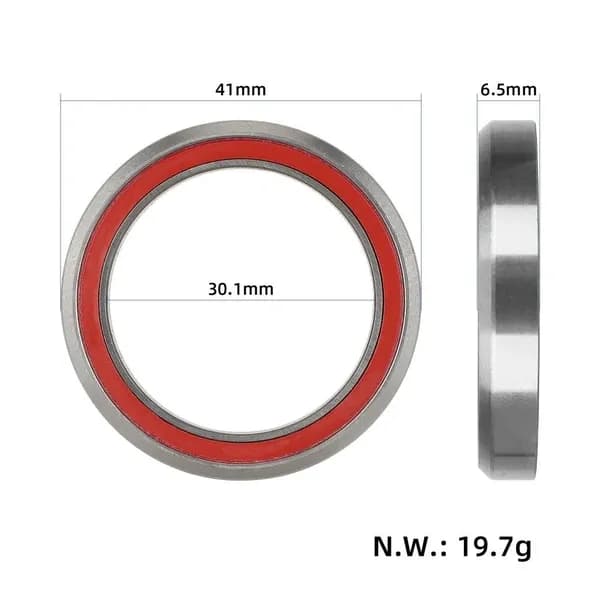 Подшипник для электросамоката KUKIRIN G2 Pro, 30,15x41x6,5 мм, красное кольцо.
