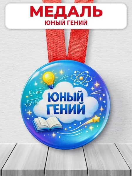 Подарочная медаль для школы "Юный гений"