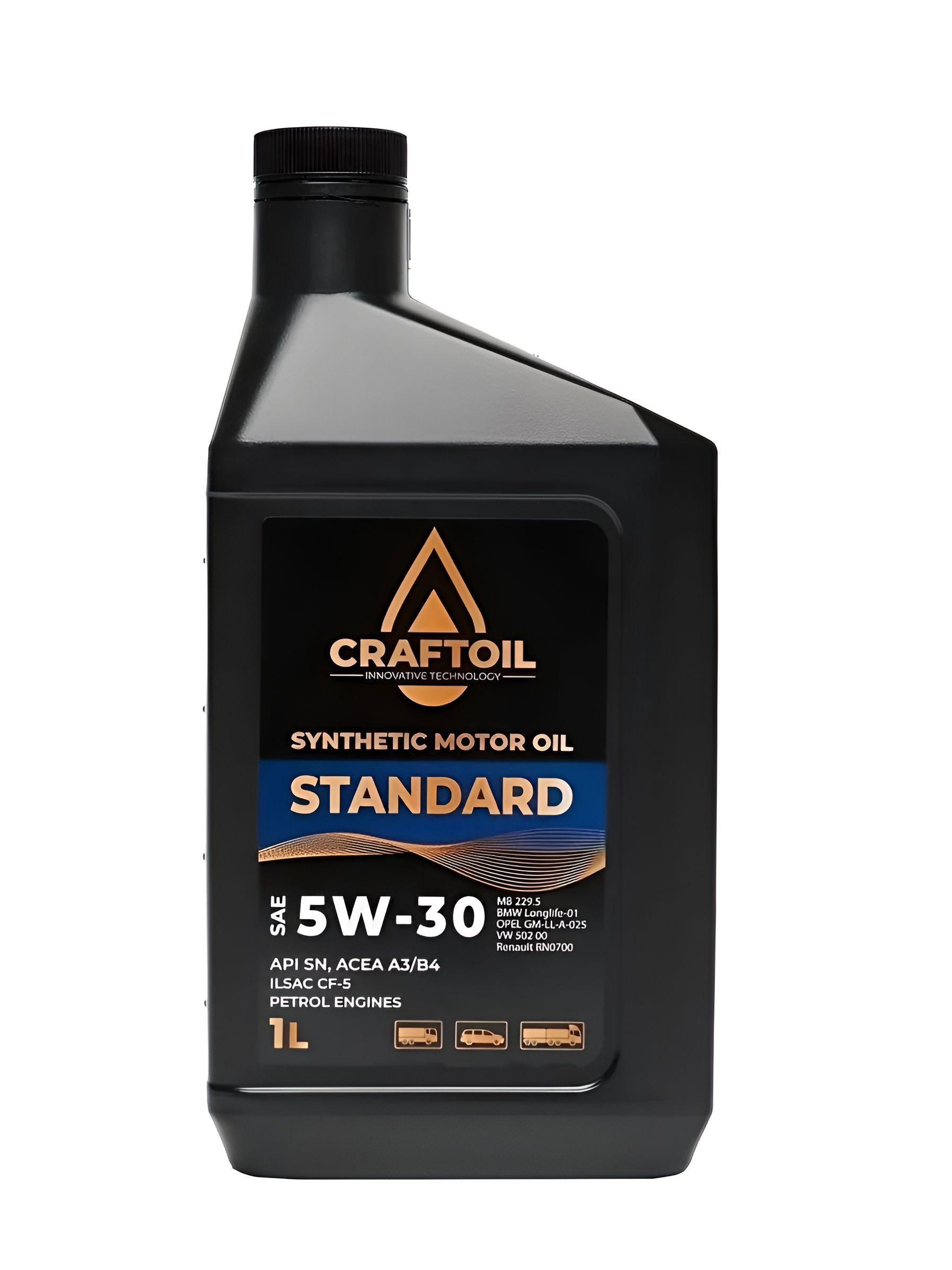 CRAFTOIL 5W-30  5W-30 Масло моторное, Синтетическое, 1 л