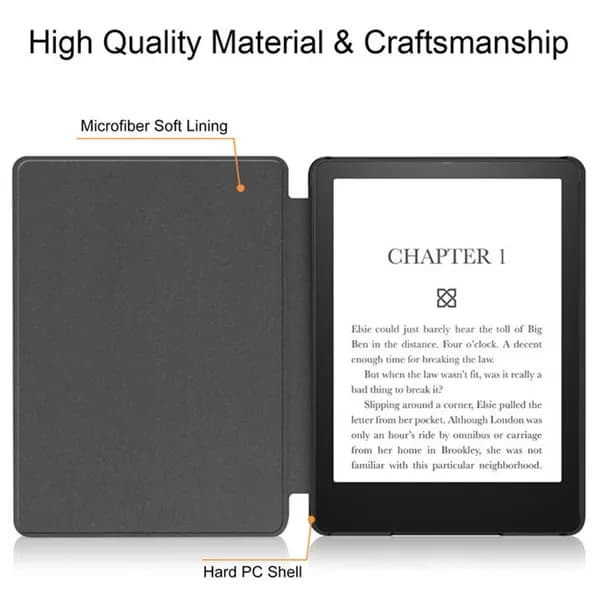 Чехол для Kindle Paperwhite 5 (2021), водонепроницаемый, с подставкой