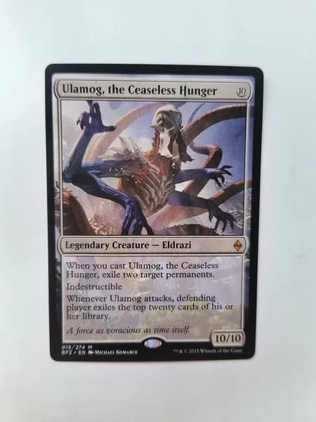 Портативные карты MTG Настройка и прокси Высокое качество без фольги Уламог