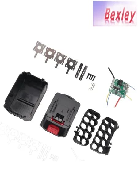 21V Аккумуляторный Блок 10S Для Литий-Ионных Аккумуляторов 18650 16.8V 4S Корпус Батареи PCBA Аксессуары