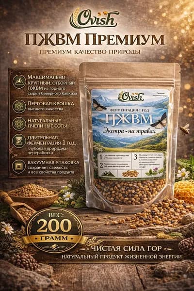 ПЖВМ ПРЕМИУМ сухой (восковая моль) огневка 200 гр
