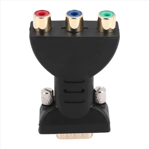 3 RGB Женский На HD 15-Контактный VGA Адаптер Для Компонентного Видеоразъема Типа Конвертер