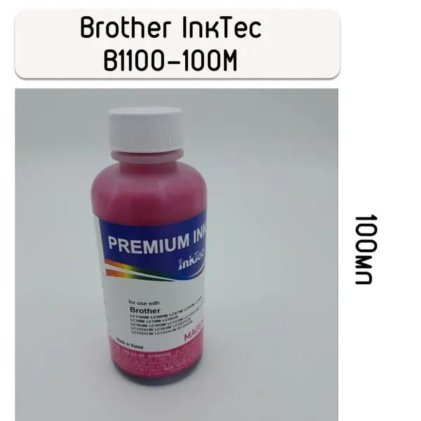 Чернила для принтера Brother InkTec B1100-100MM водорастворимые Magenta (100мл)