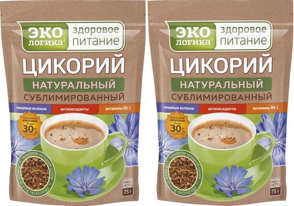Экологика цикорий сублимированный в пакете, 75 г, (Набор из 2 шт)