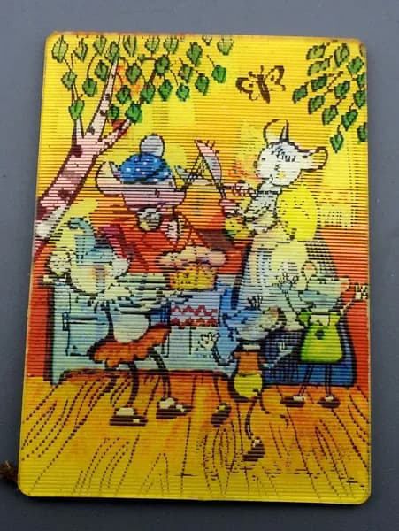 Переливной календарик Мультфильм СССР 1980 год