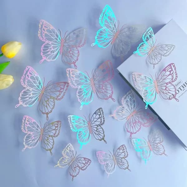 3D полые бабочки