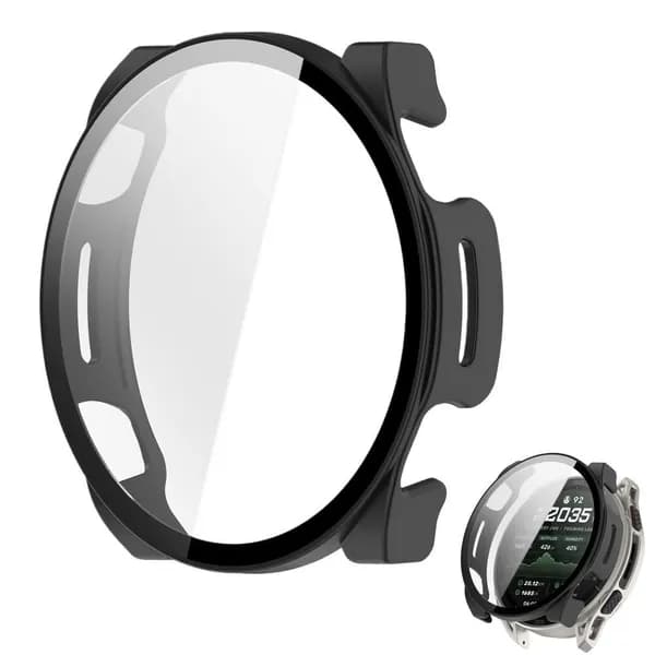 Защитный чехол для Amazfit Cheetah 2 Ultra стекло и бампер 2 в 1 кейс для смарт-часов Амазфит Чита 2 Ультра А2441 противоударный прозрачный